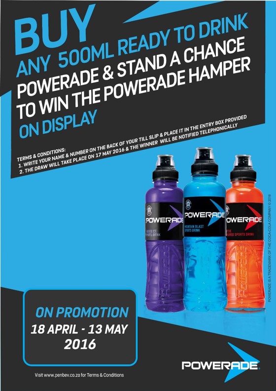 Powerade Hamper Competition Rules - Engen Blackheath