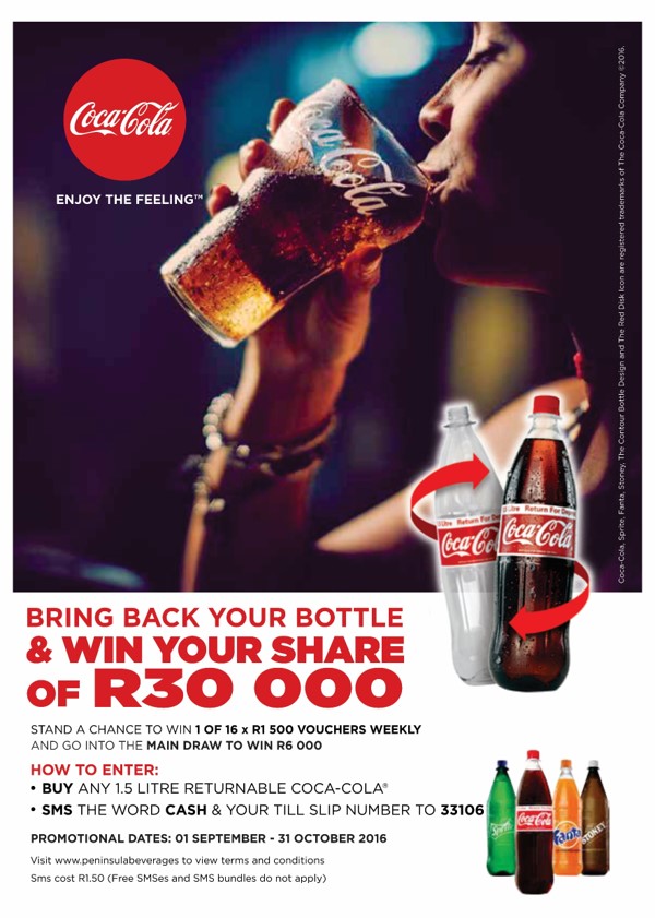 Win 1 of 16 x R1 500 cash prizes and 1 x R6 000 main prize