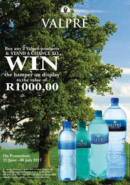 Win a Valprè Hamper valued at R1000 COMPETITION RULES