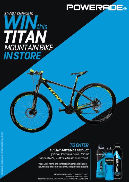 Pick n Pay Promenade Powerade Titan Mt Bike Promotion