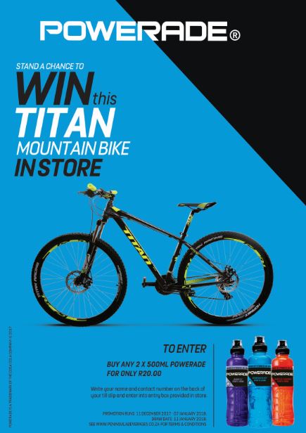 Spar Old Oak Powerade Titan Mt Bike Promotion