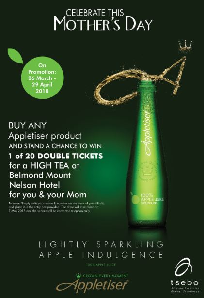 Fedics Appletiser Mother’s Day Promotion Rules