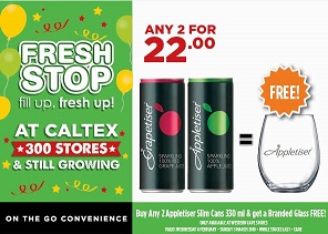 Caltex Freshstop “Appletiser Glass Promotion” 