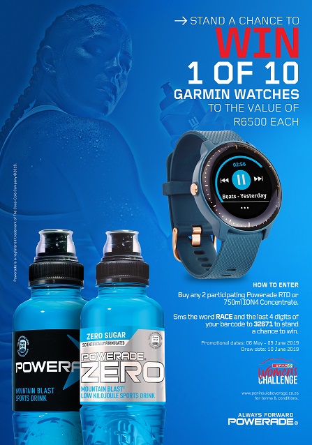 SPAR POWERADE LADIES RACE “WIN 1 OF 10 GARMIN WATCHES” 