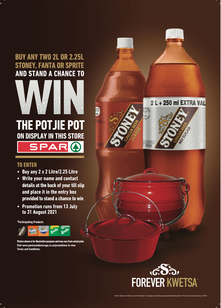 Stand a chance to WIN the Potjie pot on display at SPAR