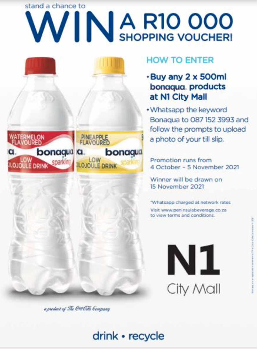 Stand a Chance to WIN a R10 000 Shopping Voucher (N1 City Mall)