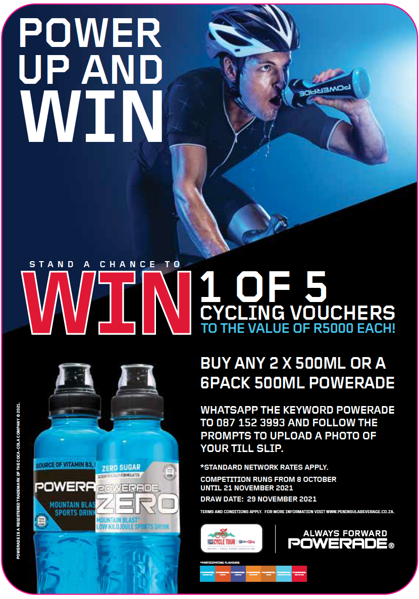 Stand a Chance to WIN 1 OF 5 Cycling Gift Vouchers to the Value of R5000 EACH (PnP Family Stores WESTERN CAPE)