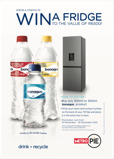 Stand a Chance to WIN a Fridge to the Value of R6500! (Western Cape Only)