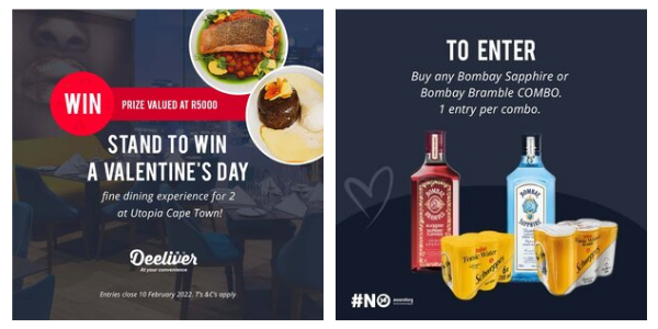 Stand a Chance to WIN a Valentine's Day Valued at R5000