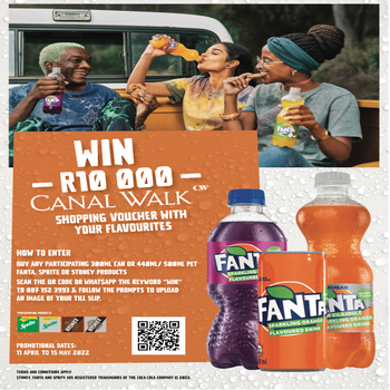 Stand a Chance to WIN a R10 000 Canal Walk Shopping Voucher (Canal Walk stores only)