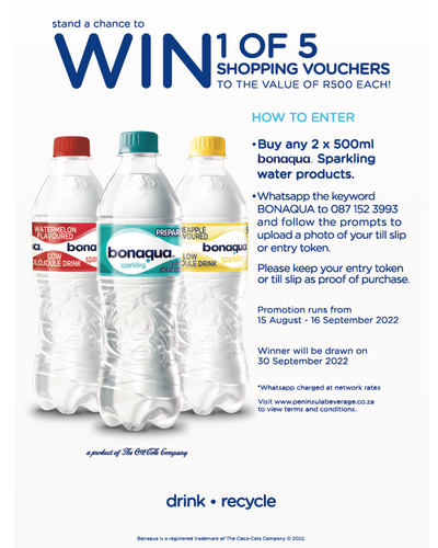 WIN 1 OF 5 Shopping Vouchers to the VALUE OF R500 Each. Selected Western Cape High School & Tertiary Education Institutes