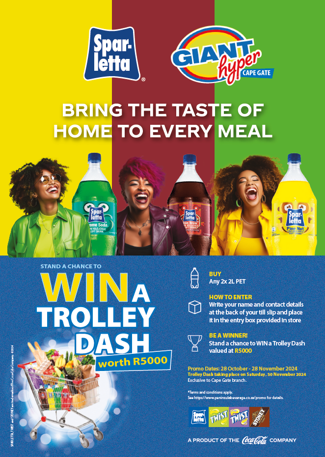 STAND A CHANCE TO WIN A TROLLEY DASH VALUED AT R5 000