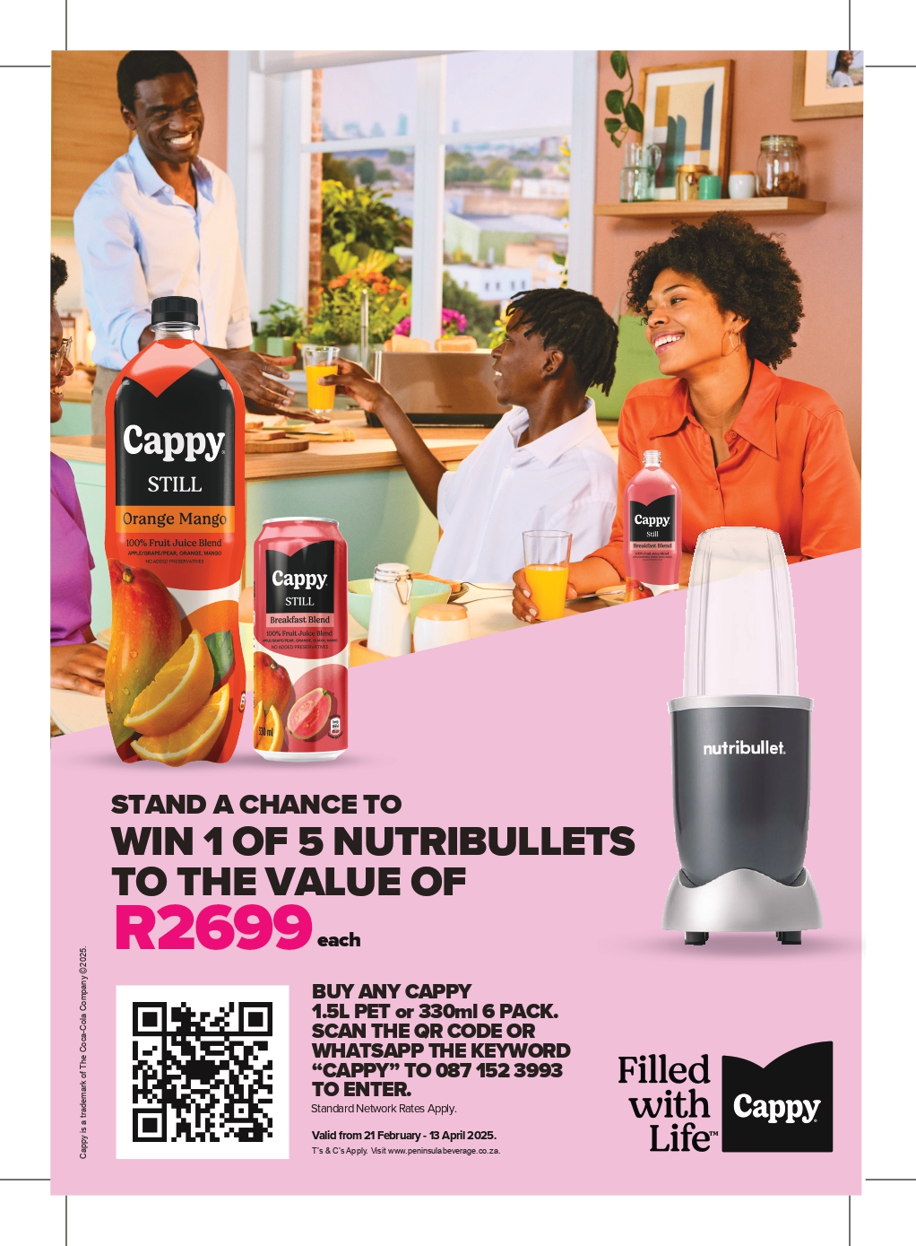 STAND A CHANCE TO WIN A NUTRIBULLET TO THE VALUE OF R2699